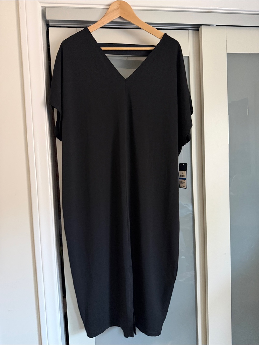 Rachel by Rachel Roy Black V-Neck Midi Dress